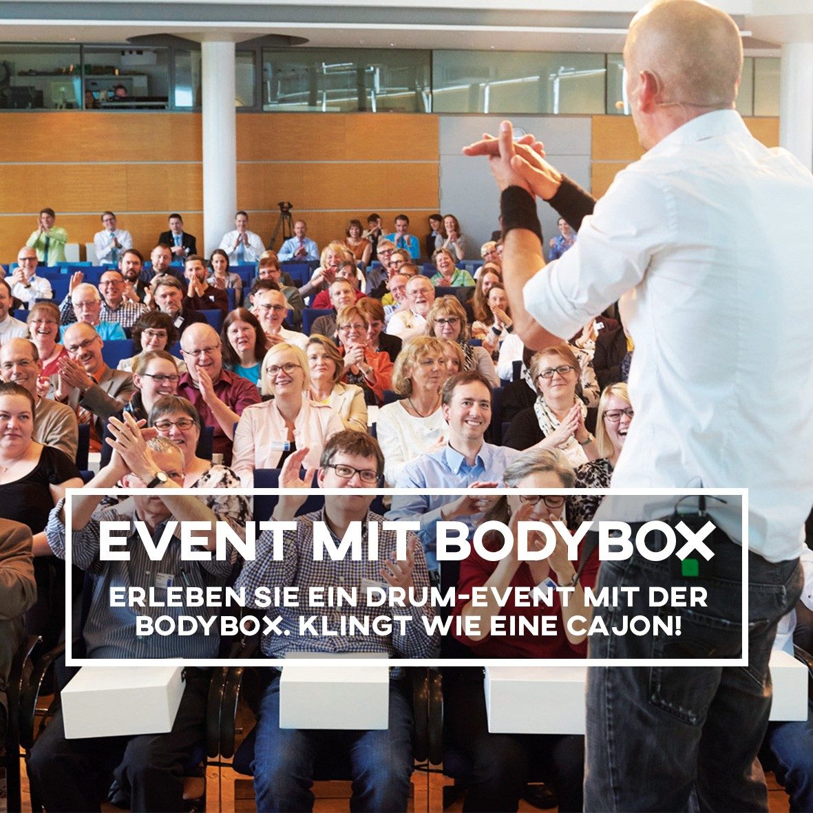 DRUM OLE Trommelworkshop, Drum-Event mit Bodybox (Cajon)