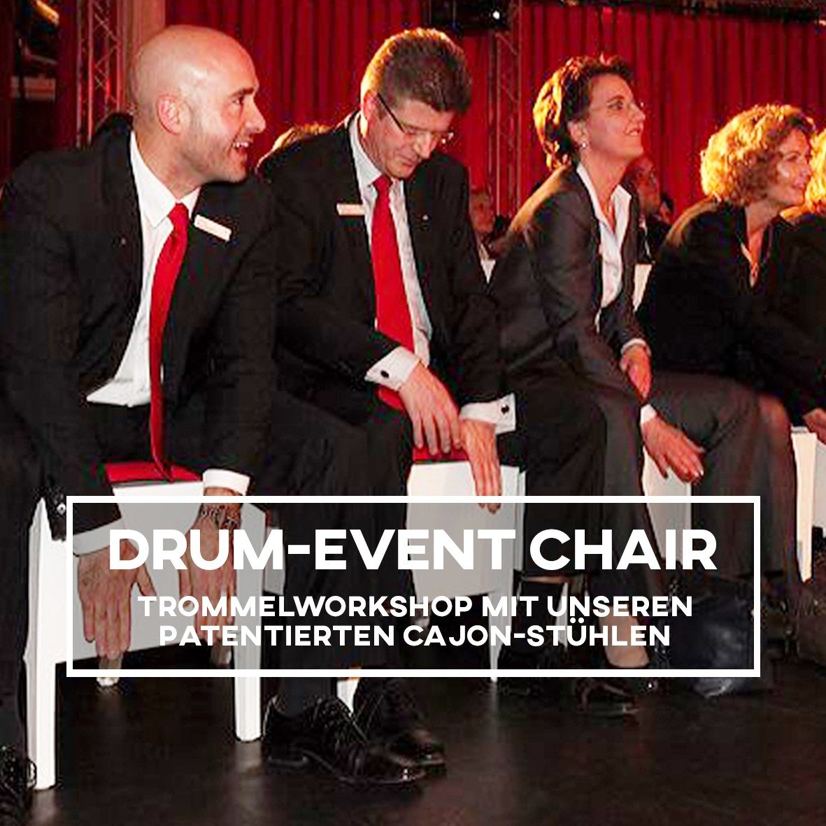 DRUM OLE Trommelworkshop, Drum-Event mit Cajon-Stühlen