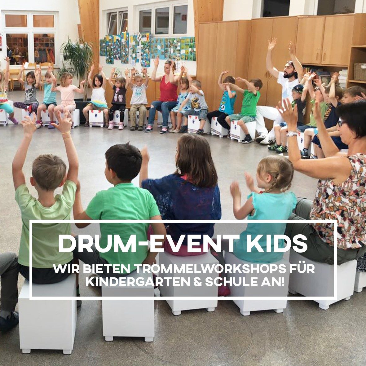 Trommelworkshop für Kindergarten und Schule